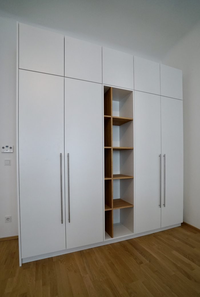 wandschrank | weiß matt | bücherregal eiche natur geölt